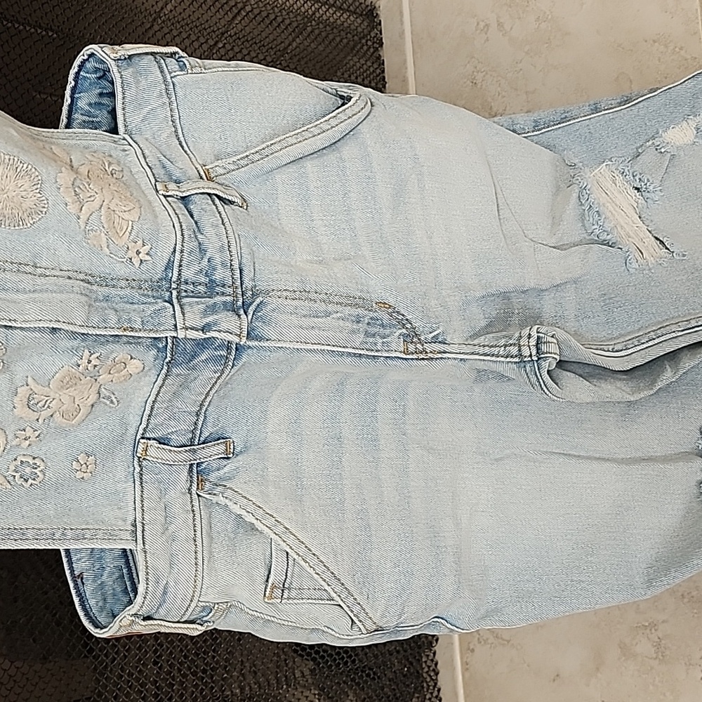 ๐ฉต๐ HOLLISTER Stretch Super Skinny Crop OVERALLS ๐๐ฉต - Picture 4 of 15